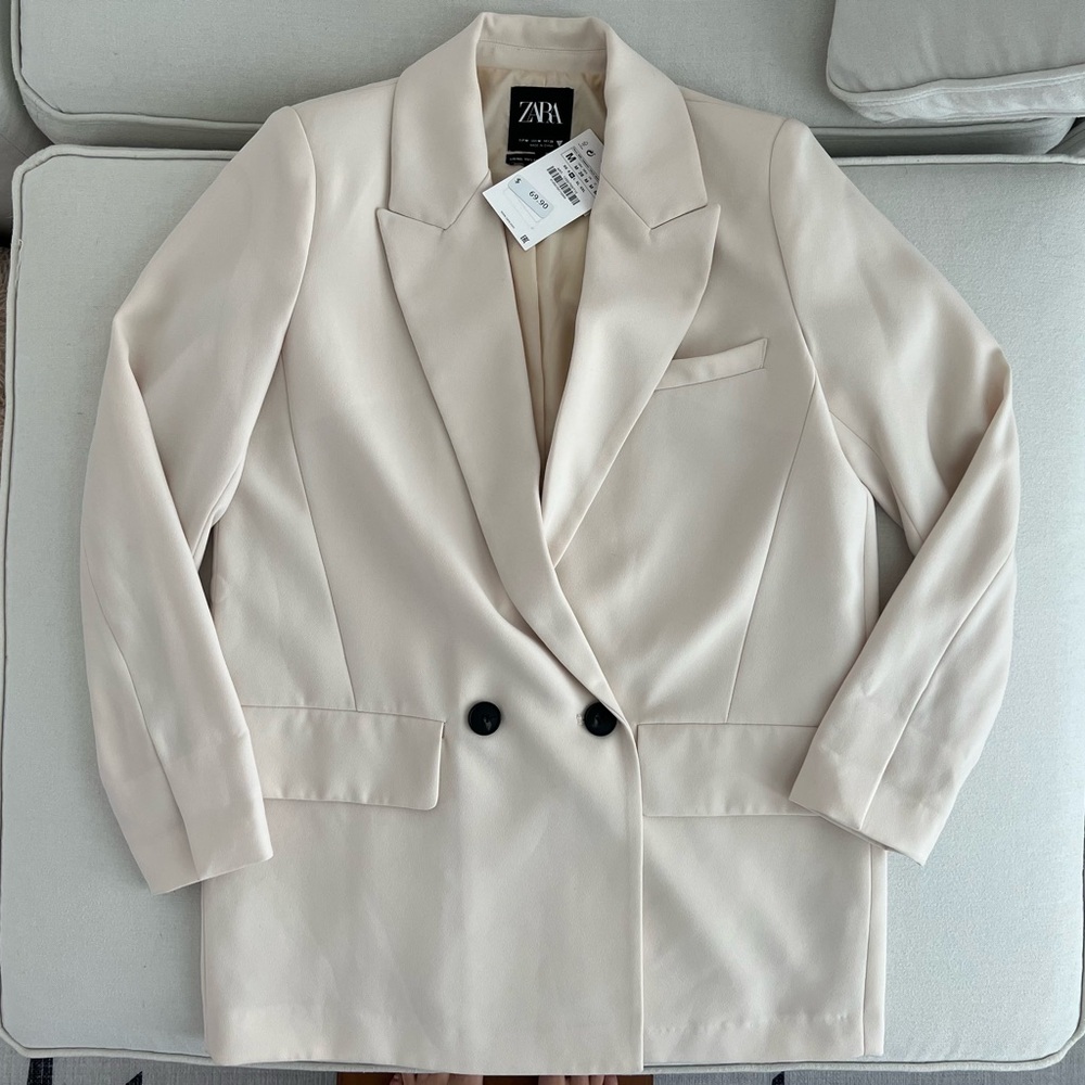 NWT Zara Cream Blazer